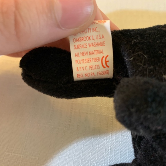 RARE! BLACKIE THE BEAR BEANIE BABIES - Picture 7 of 8